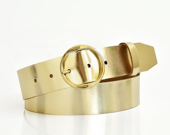 Ladies gold belts sale Clearance