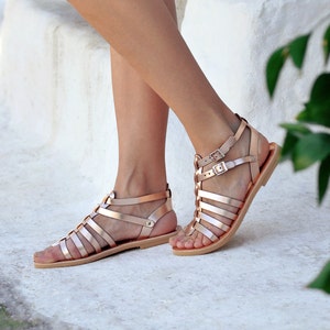 Gladiator sandals, Leather sandals, Greek sandals, Handmade sandals, Women sandals, KLEOPATRA