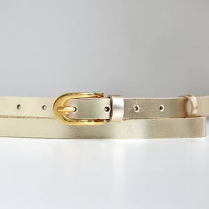 Leather belt, Skinny belt women, Waist belt, Narrow belt, Women belt, Leather belt women, Gold belt, Belt for dress