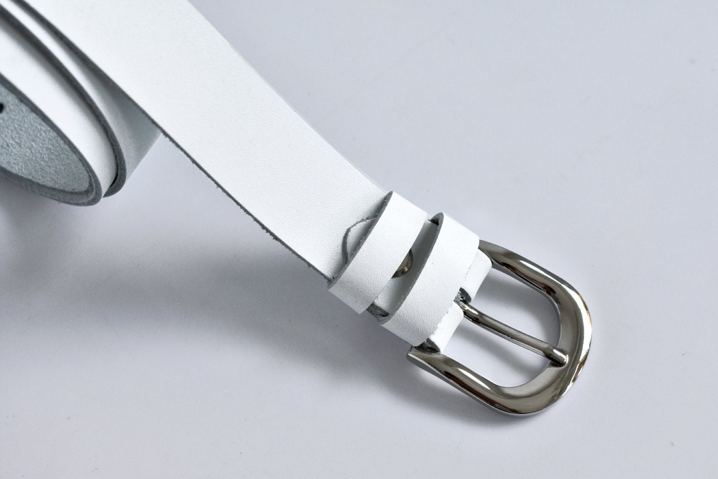 ssn belts Women Silver Artificial Leather, Synthetic Belt Silver
