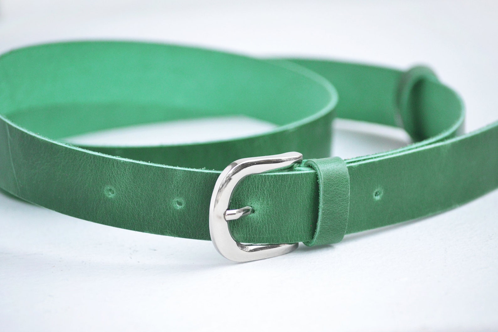 Leather Belt Womens Leather Belt Green Belt Green Leather Etsy