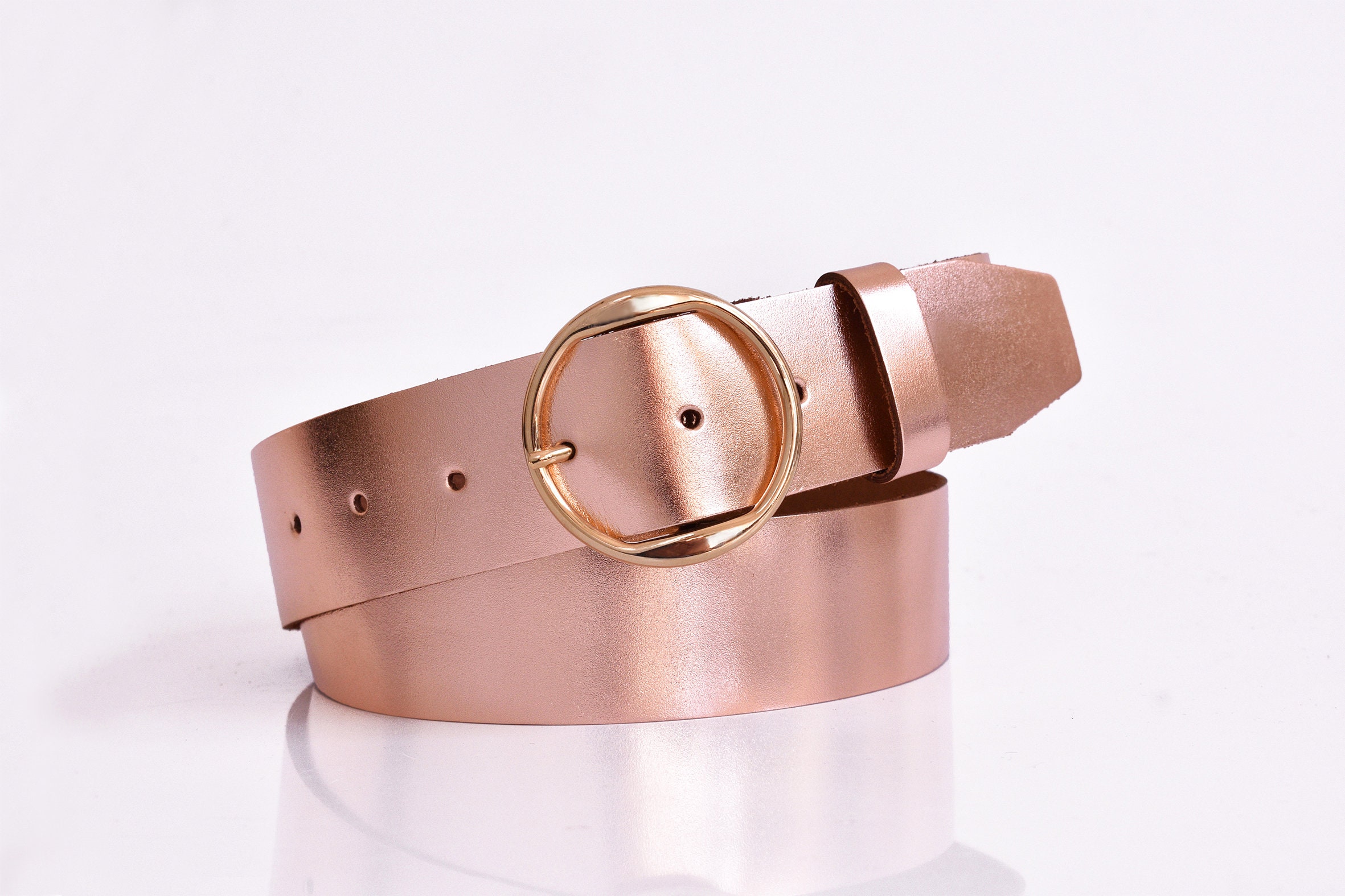 Womens rose gold best sale belt