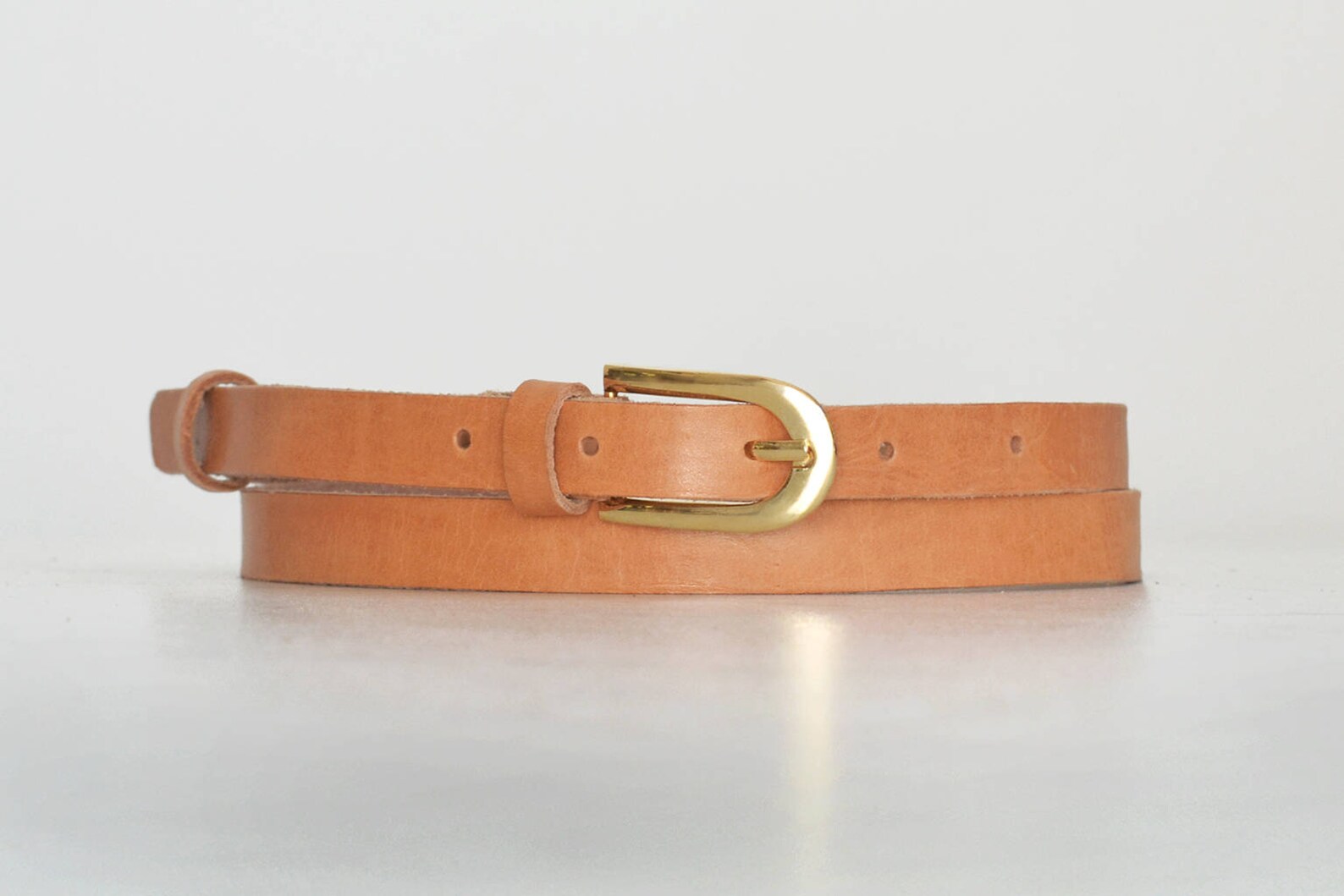skinny brown belt