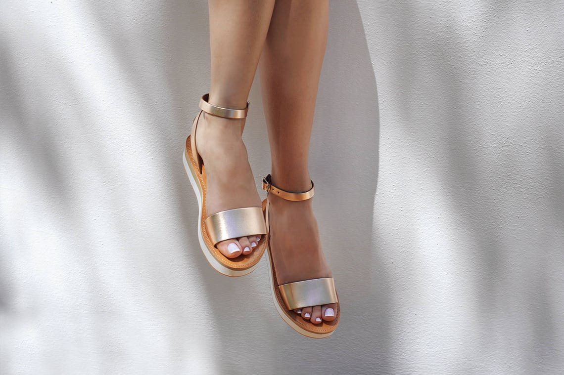 lace platform sandals