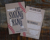 Bachelorette Party-Einladung - letzte Swing vor der Ring - anpassbare laden - Henne-Party-Einladung