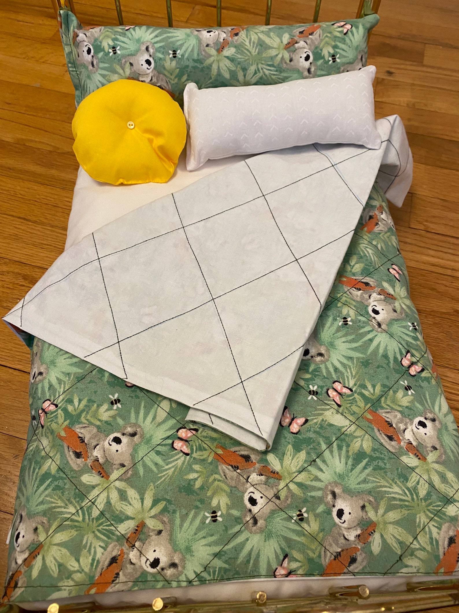 Koala Bedding Set for 18 Dolls Etsy