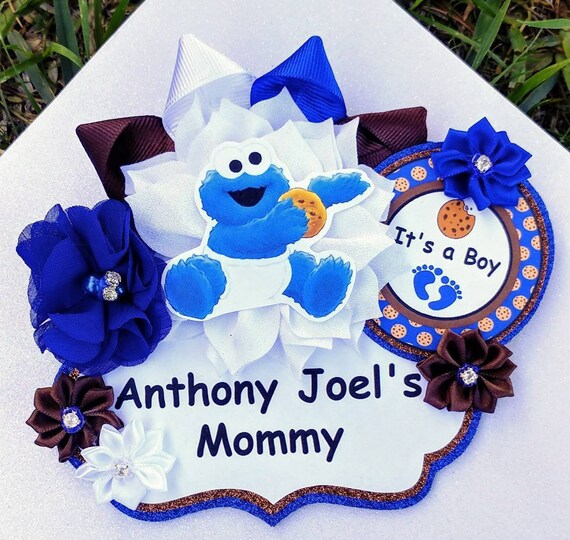 Baby Boy Baby Cookie Monster Themed Mommy To Be Baby Shower Etsy