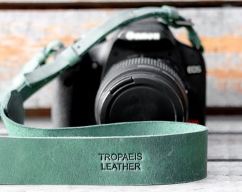 Personalized Camera Strap, Leather Camera Strap, Camera Strap Canon, DSLR, Nikon, Camera Wrist Strap, Rope Camera Strap, Thin Camera Strap