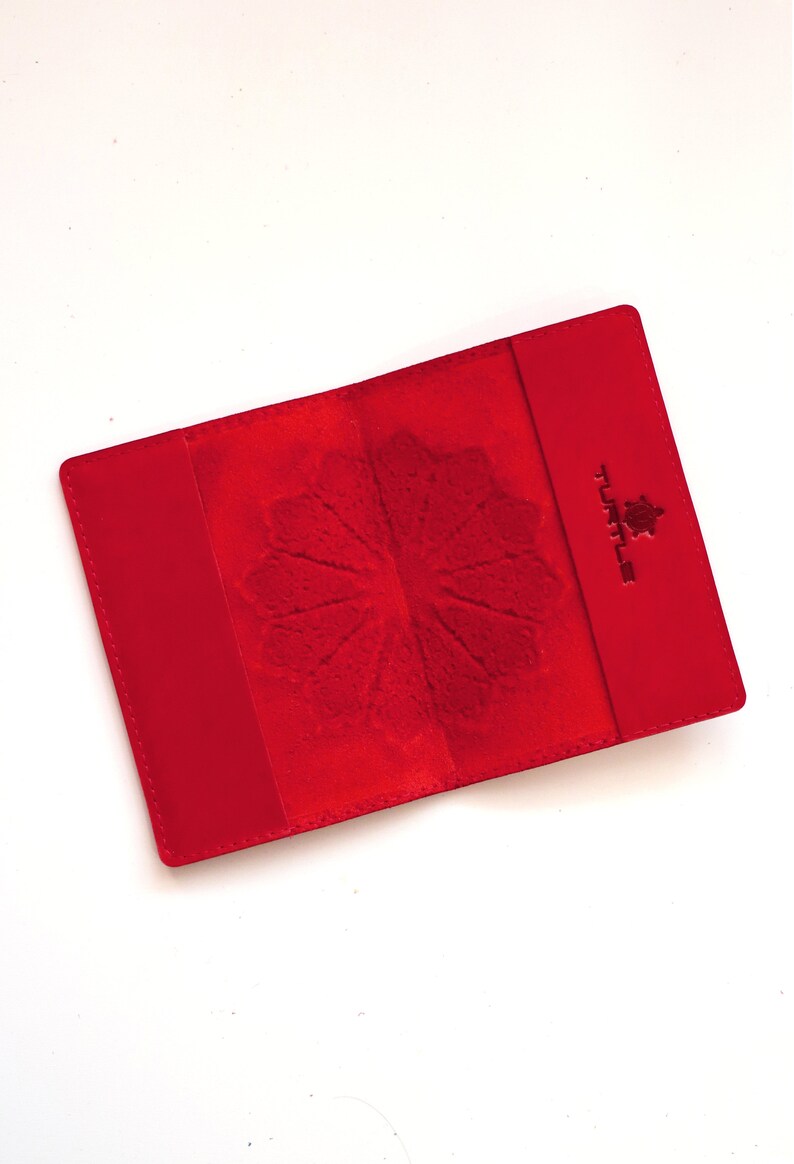 Personalized Red Passport Wallet Cute Passport Cover 30th Etsy