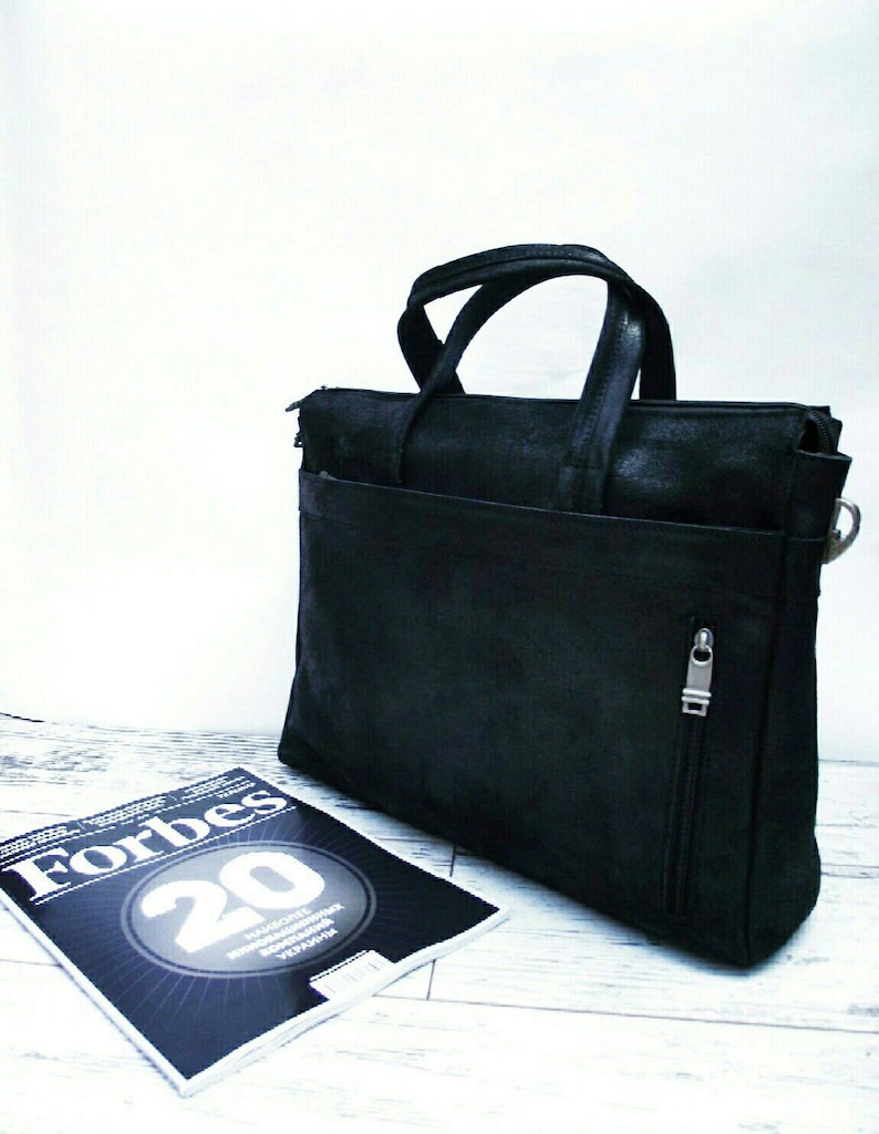 Leather briefcase men 13 inch laptop bag big leather bag gift for traveler FREE SHIPPING