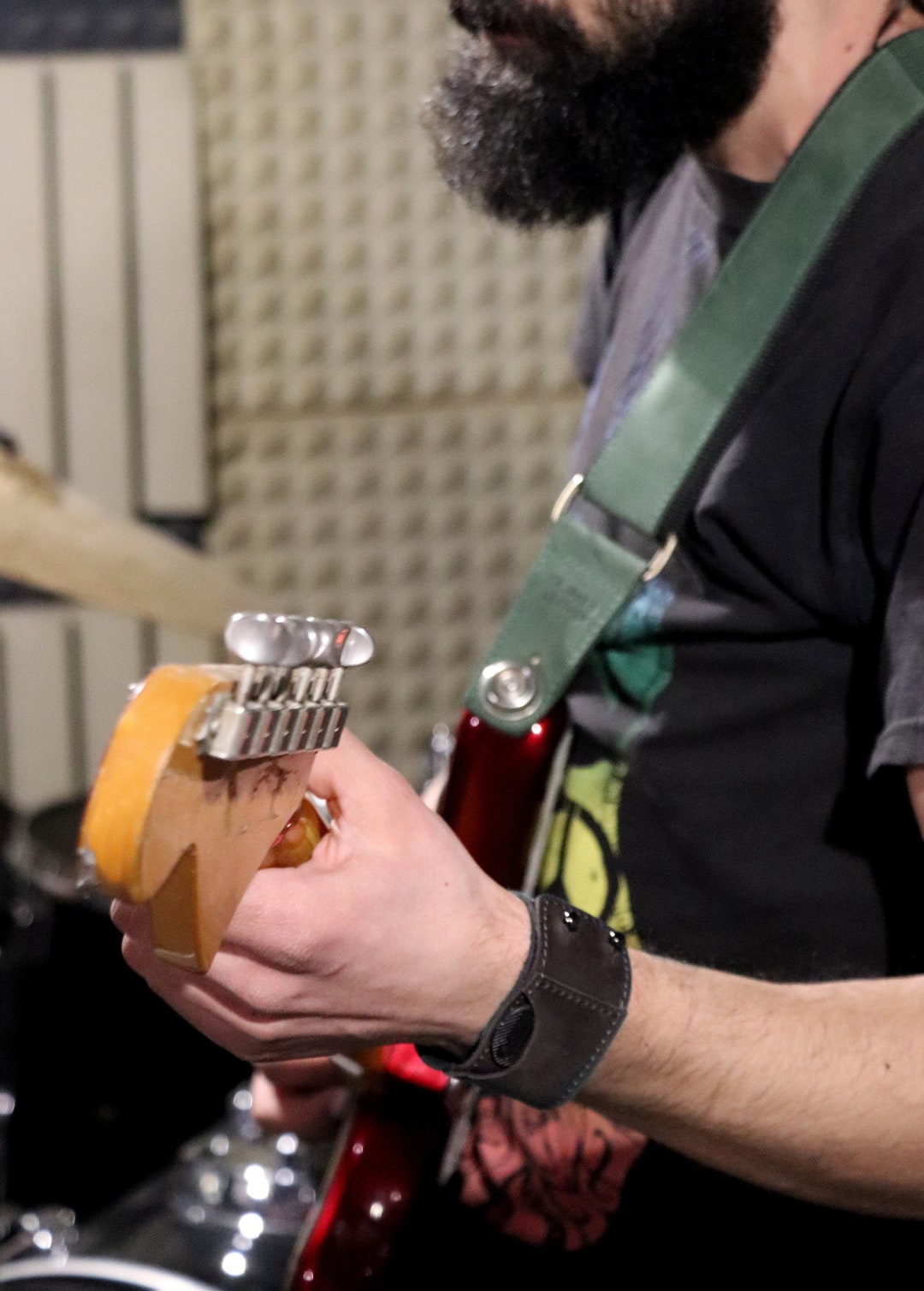 Personalized Guitar Pick Case, Guitar Pick Holder, Bracelet Guitar Pick