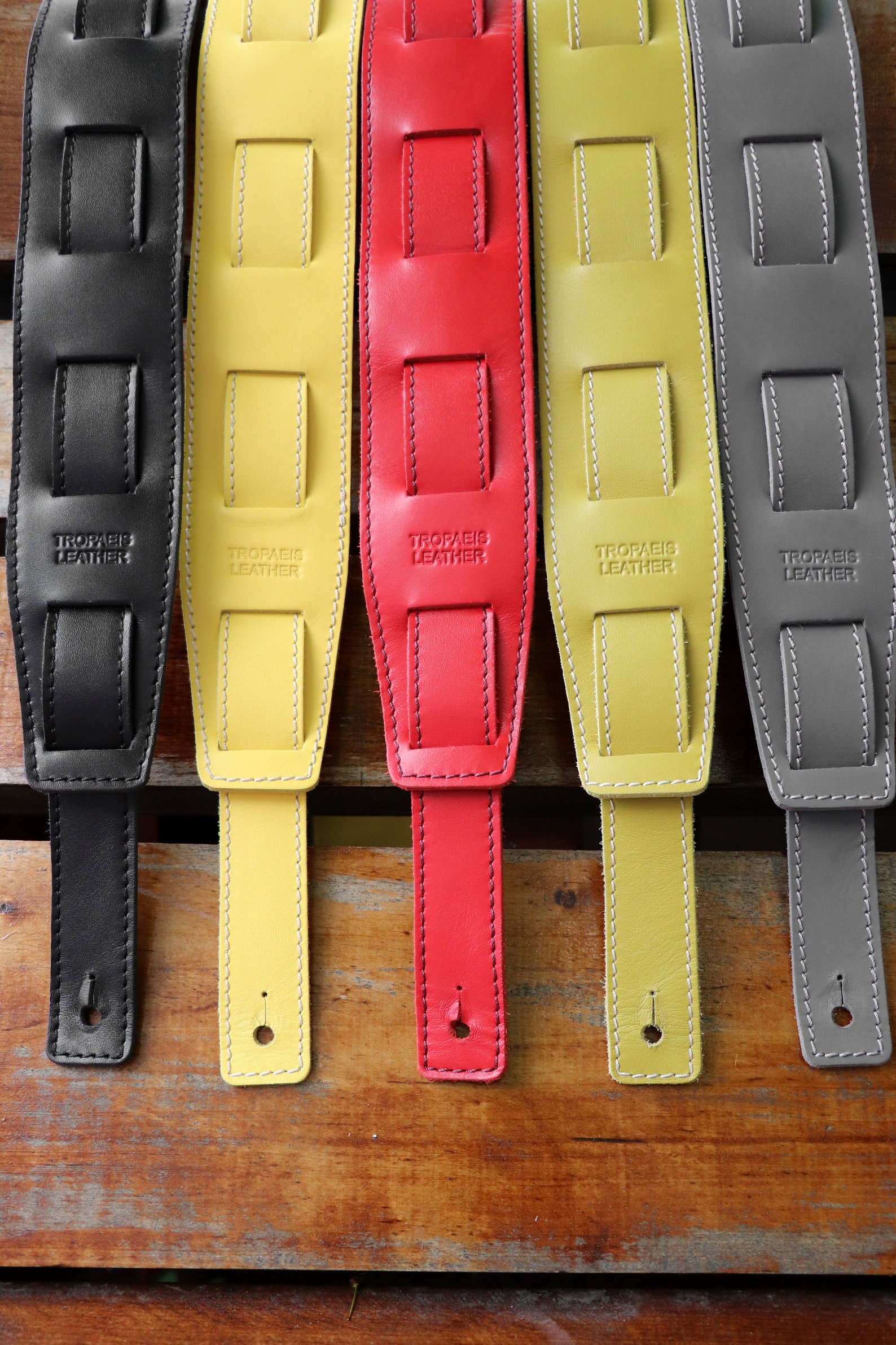 Personalized Leather Handmade Guitar Strap for Bass Electric Etsy