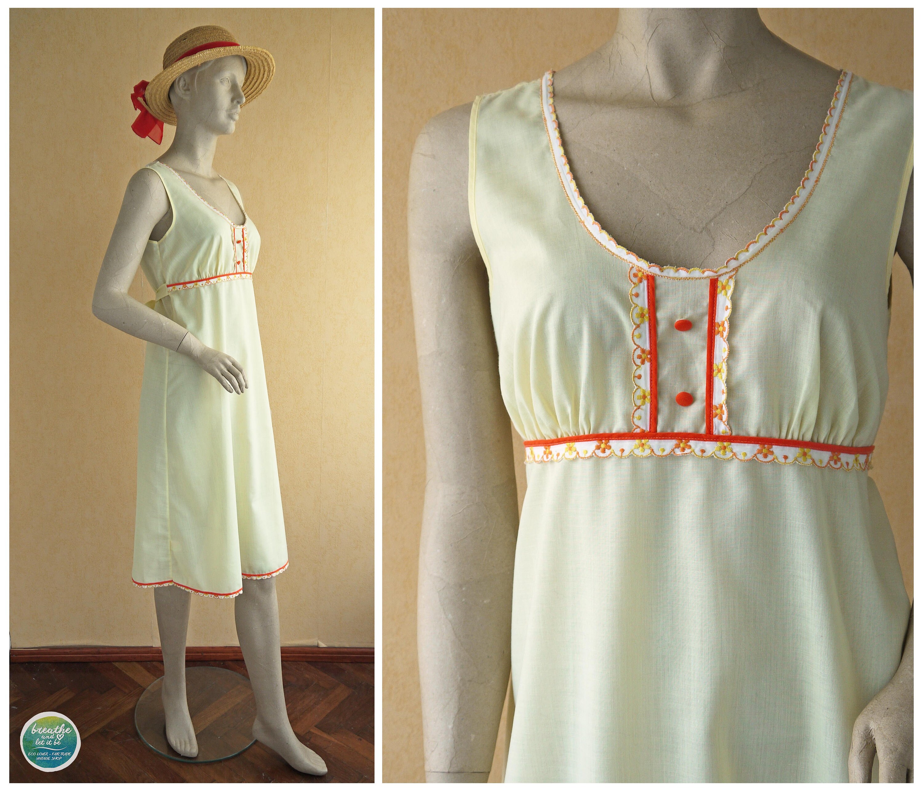 pale yellow summer dress