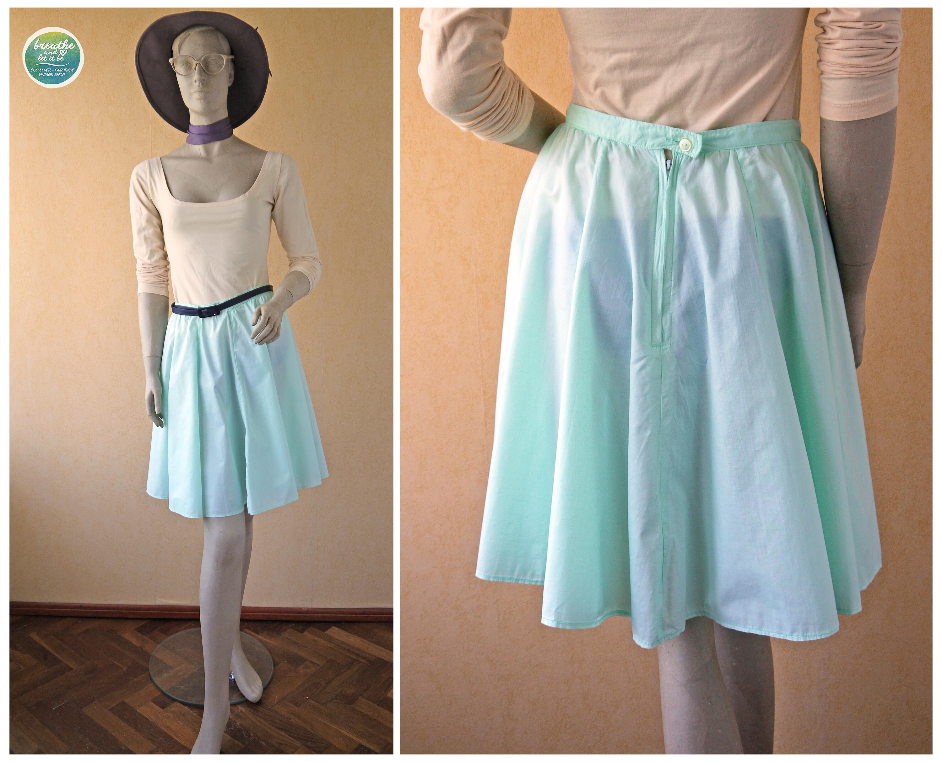 sheer skater skirt