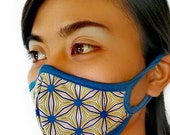 Stellata Air Pollution Facemask Italian design, custom print crepe-silk 99.99 protection at PM2.5, Halloween mask, FREE Shipping