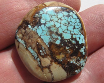 Natural Royston turquoise cab (29x25.8x4.3mm) freeform cabochon Royston cabochon turquoise jewelry Nevada turquoise
