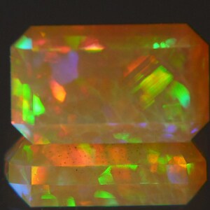 Loose Ethiopian Welo Opal faceted gemstone Welo Opal crystal Gem-grade precious Ethiopian Wello opal jewelry Videos Available