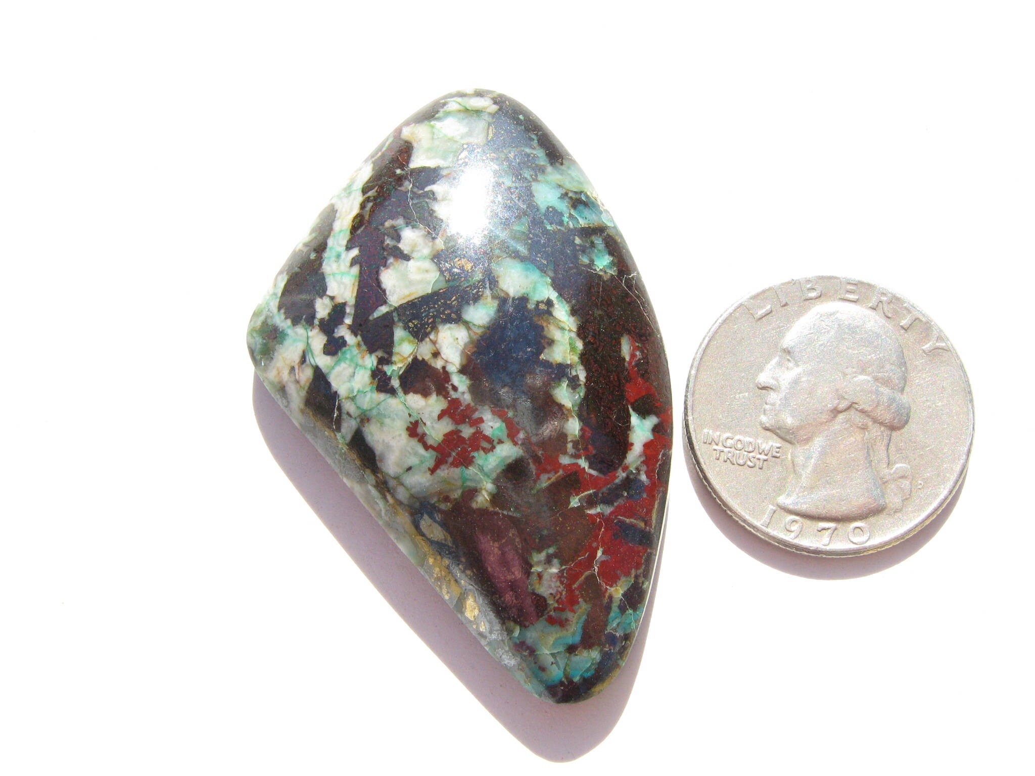 Chrysocolla Cabochon Santa Esmeralda Cab NEW Find Dragon