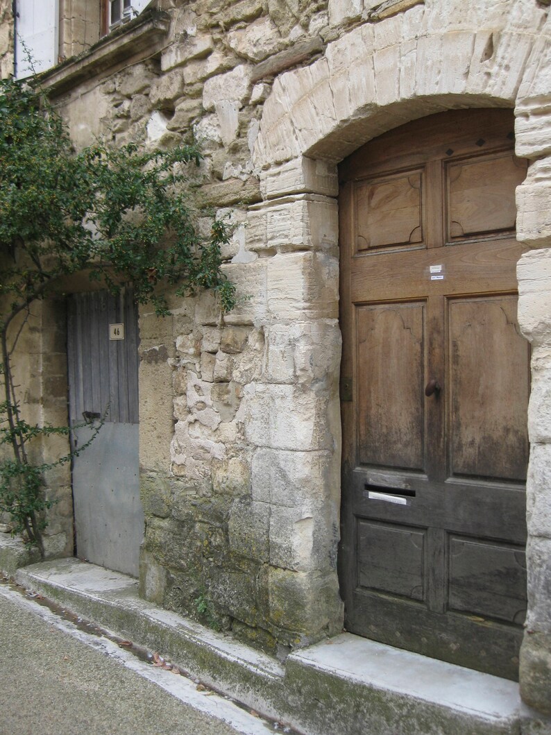 Framed Photo Of Door In Venasque France Wooden Frame Etsy