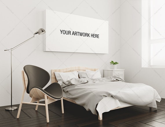 Bedroom Mockup Wall Mockup Wall Art Mockup Bedroom Mockup Wall Mockup Wall Art Mockup