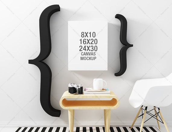 canvas photography mockup 8x10