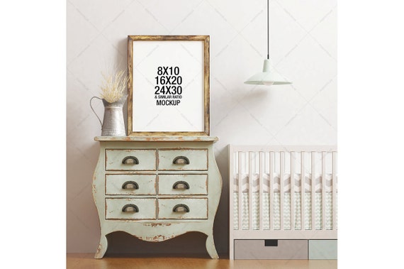 Download Nursery frame mockup / nursery mockup / Frame Photography ...