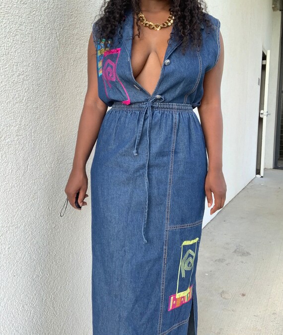 Women’s Vintage Denim Skirt Set