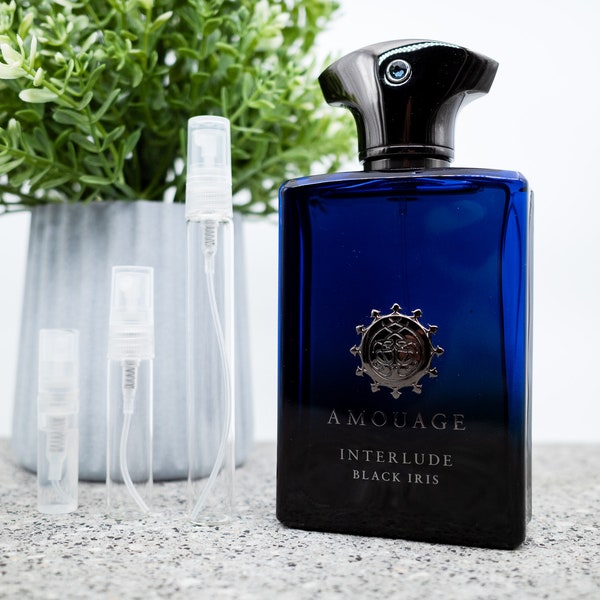 Amouage Interlude Black Iris Decant Sample Perfume Travel Size 2ml 5ml 10ml