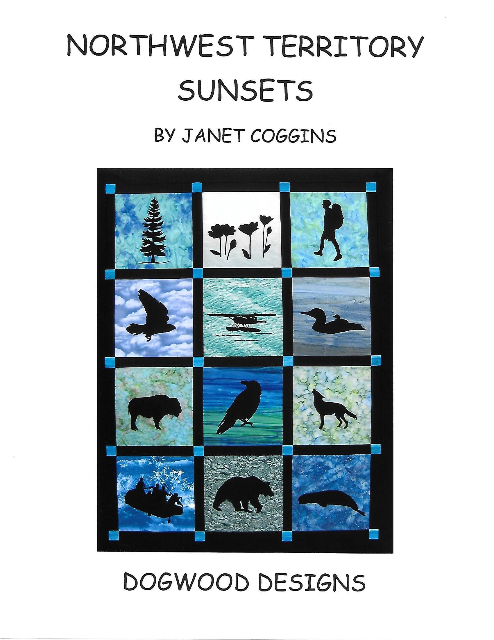 Northwest Territory Sunsets PDF Quilt Pattern / Raw Edge Applique