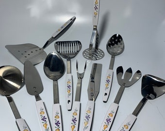 Replacement Banquet wedding Gift idea RARE Trio Silver plated Set serving spoon gravy ladle cake fish server same pattern Royal Plate