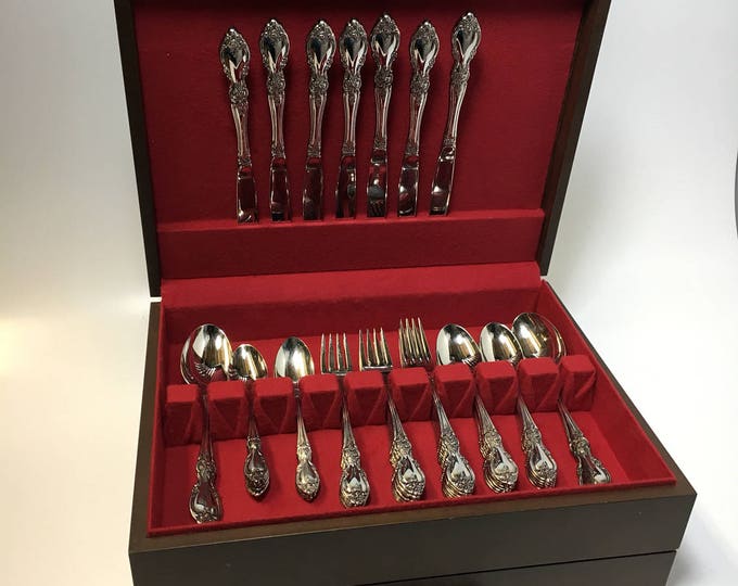 Oneida Community Flatware Set Louisiana Pattern Service for 8 Etsy
