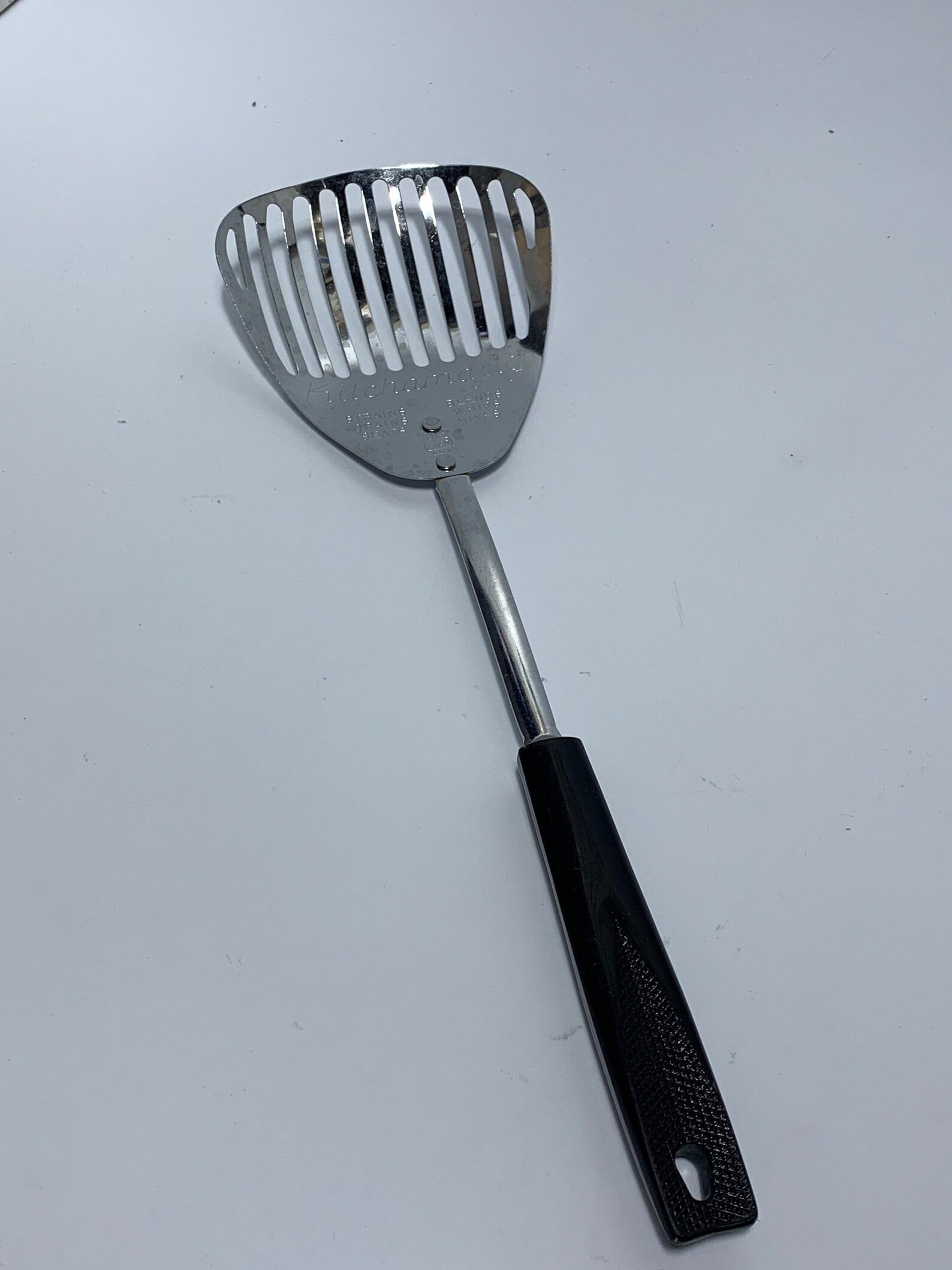 Ekco USA Kitchen Utensils Black Handle Nylon Spoon Strainer Etsy