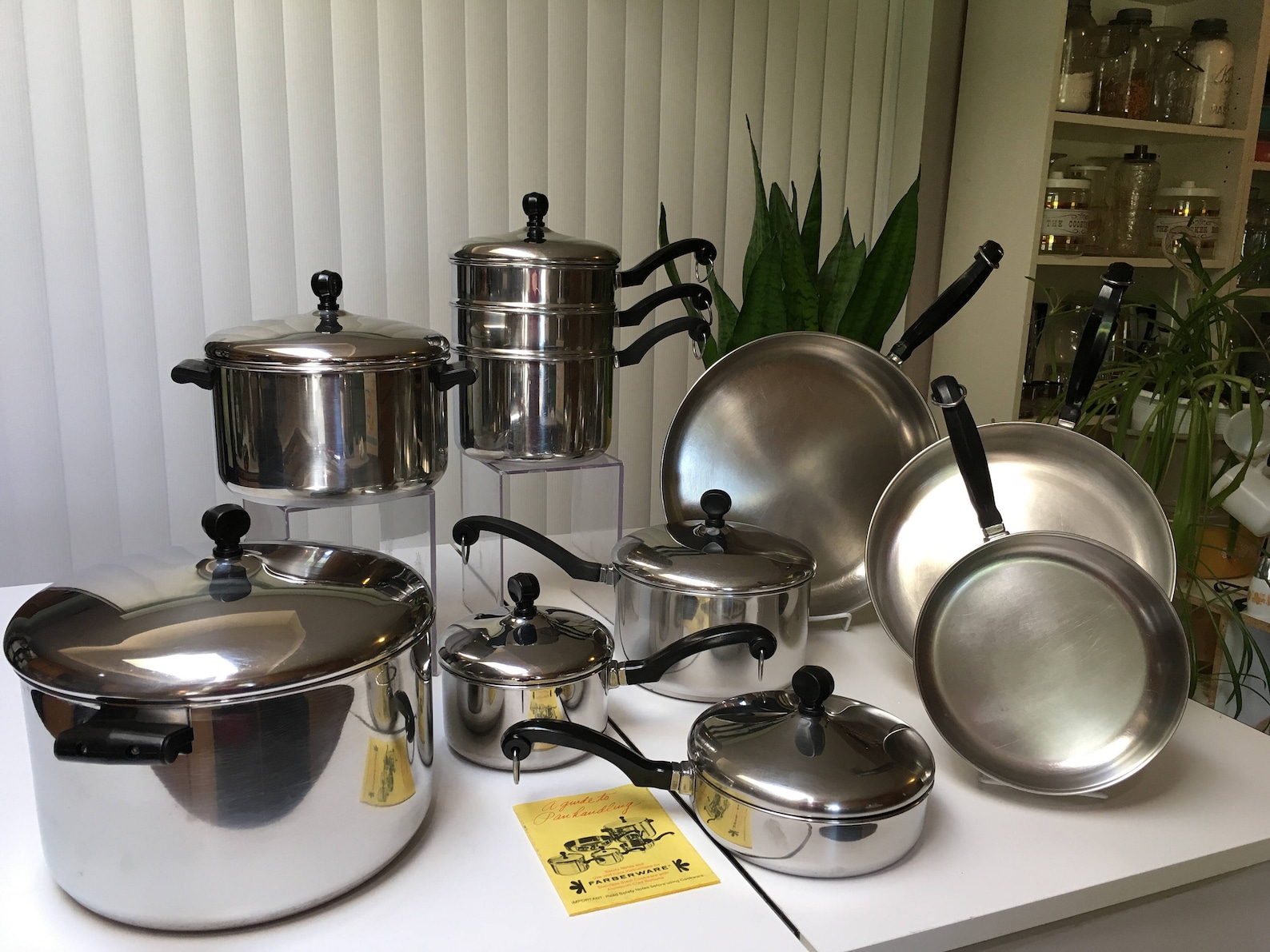 Vintage Farberware Cookware Set 18pc Stainless Steel Aluminum Etsy
