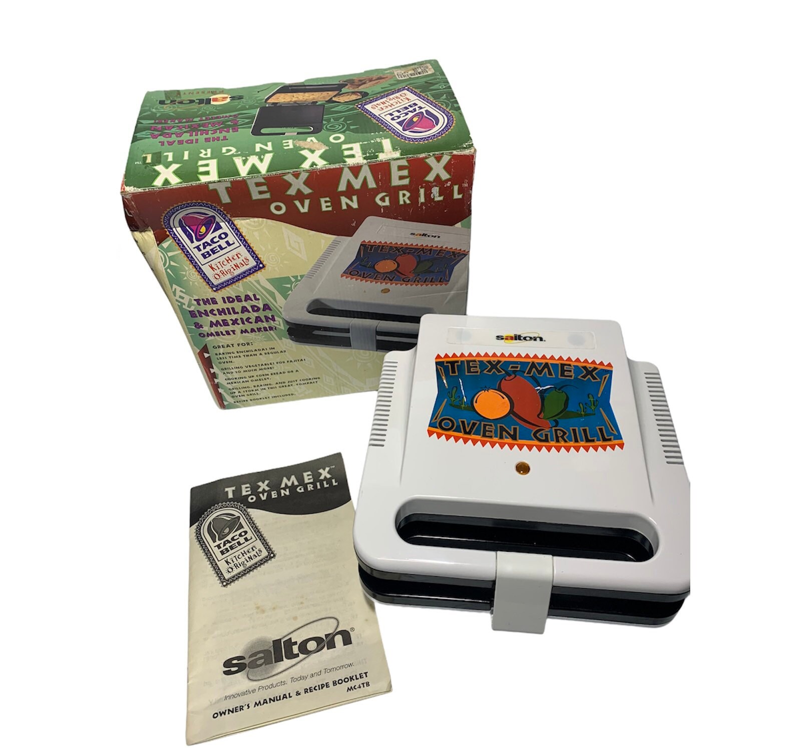 Salton Taco Bell Quesadilla Tex Mex Oven Grill Press Omelet Sandwich