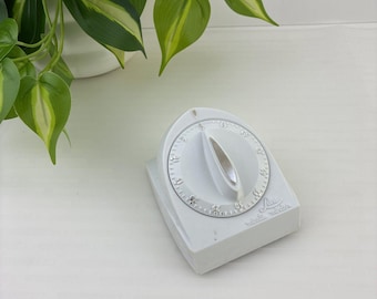 Vintage LUX Minute Minder Timer Retro timer da cucina bianco