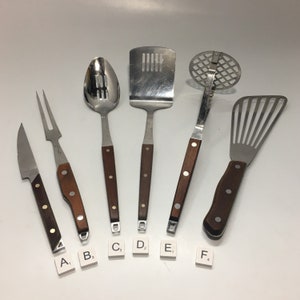 Spatula Fork Whipper Flipper Potato Masher Slotted Spoon Ekco Flint Vintage USA Japan Kitchen Utensils