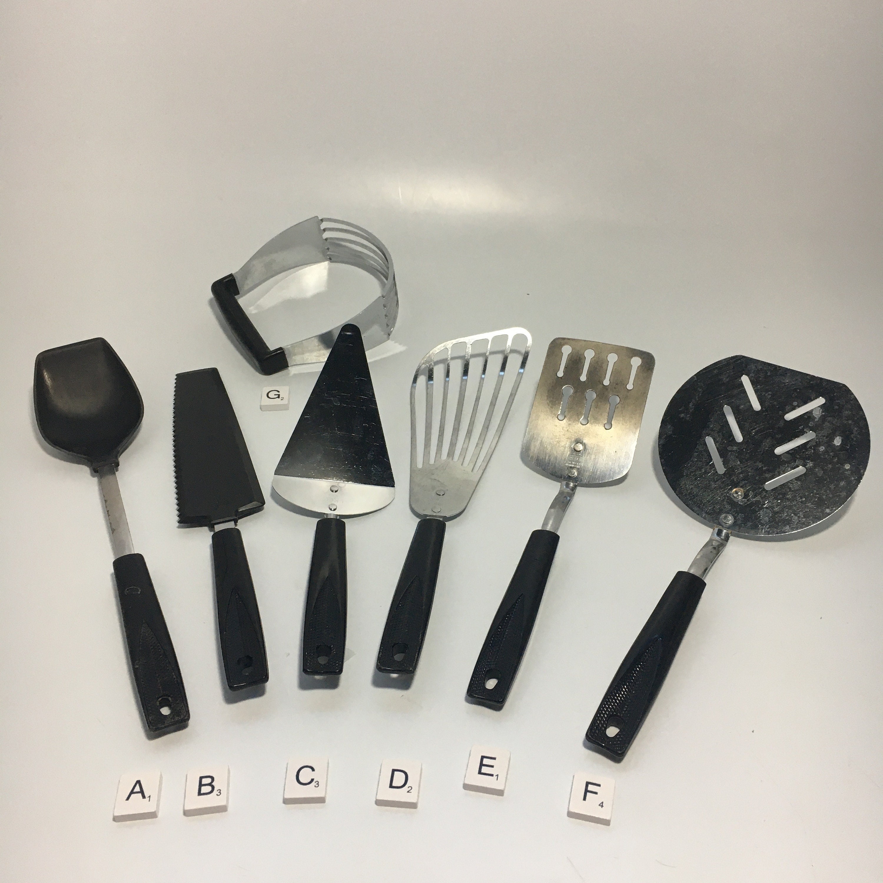 Assorted Plastic Nylon Kitchen Utensils Vintage Slotted Spoon Spatula/ flipper Ladles Your Choice of Cooking Utensils 