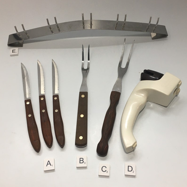 Cutco Knife Sharpener Turning Fork Utensil Holder Craftsman Knives