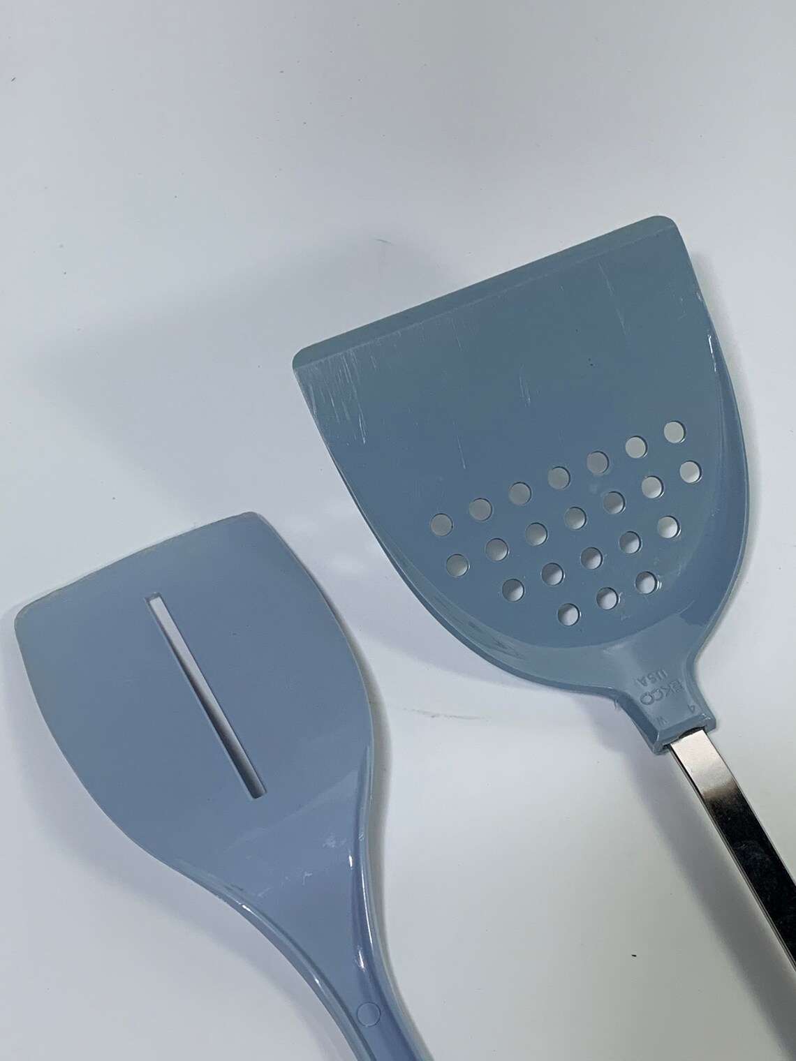 Vintage Blue Ekco Spatula Bonny Action USA Utensils Can Opener Etsy