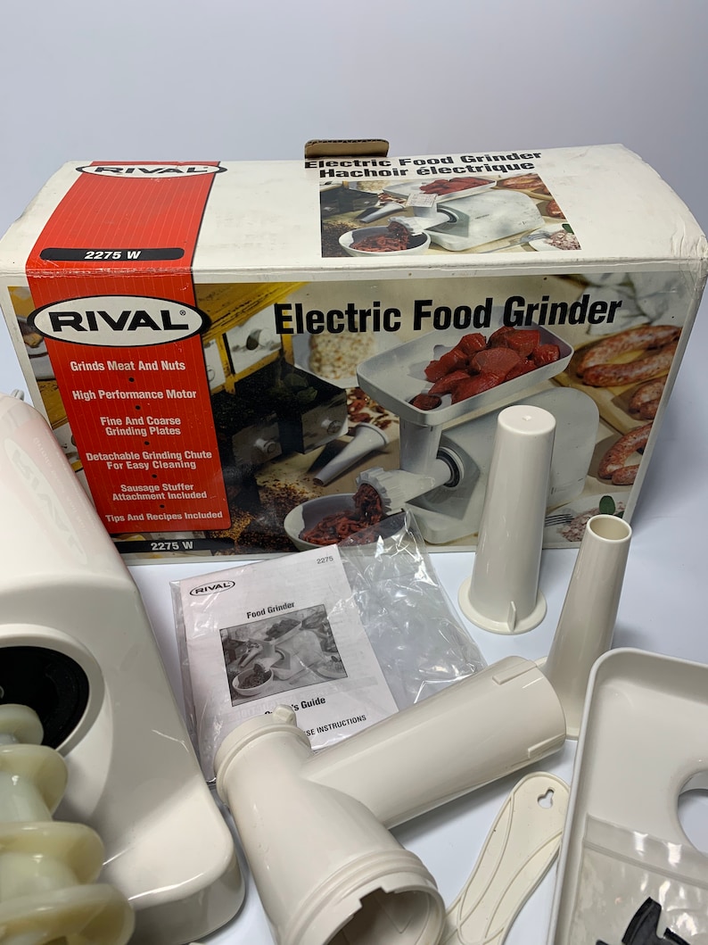 Rival Electric Food Grinder Meat Grinder Sausage Stuffer 2275 Etsy