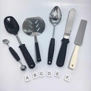 Ekco USA Kitchen Utensils Melon Baller Spatula Nylon Spoon Slotted Spoon Wilton Icing Spatula D3