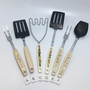 Ekco USA Spice Of Life Vintage Kitchen Utensils Corning Ware Coordinates