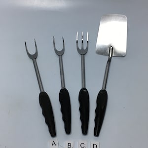 Spatula Vintage Kitchen Utensils Adel Stainless Fork Ergonomic Handle