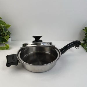 Pro Health Ultra Magnetic Induction Core Skillet 8 w Lid Stainless USA