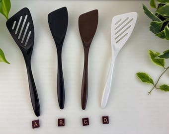 Spatola da cucina Hutzler Rosti Vintage in melamina, colore nero, marrone e bianco