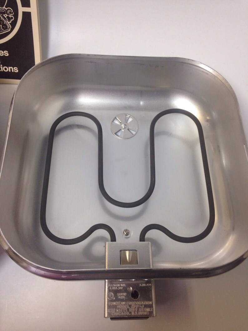 Sunbeam Fry Pan Broiler Lid Electric Skillet Small Appliance Etsy