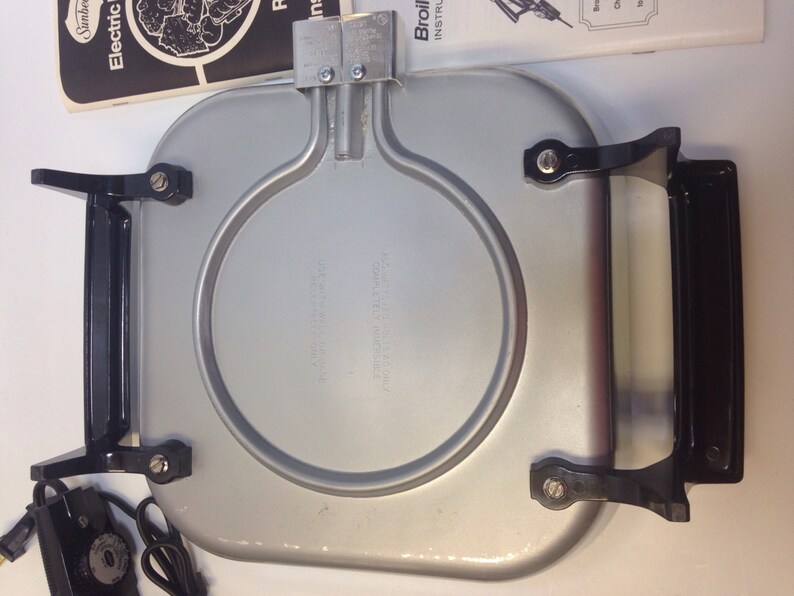 Sunbeam Fry Pan Broiler Lid Electric Skillet Small Appliance Etsy