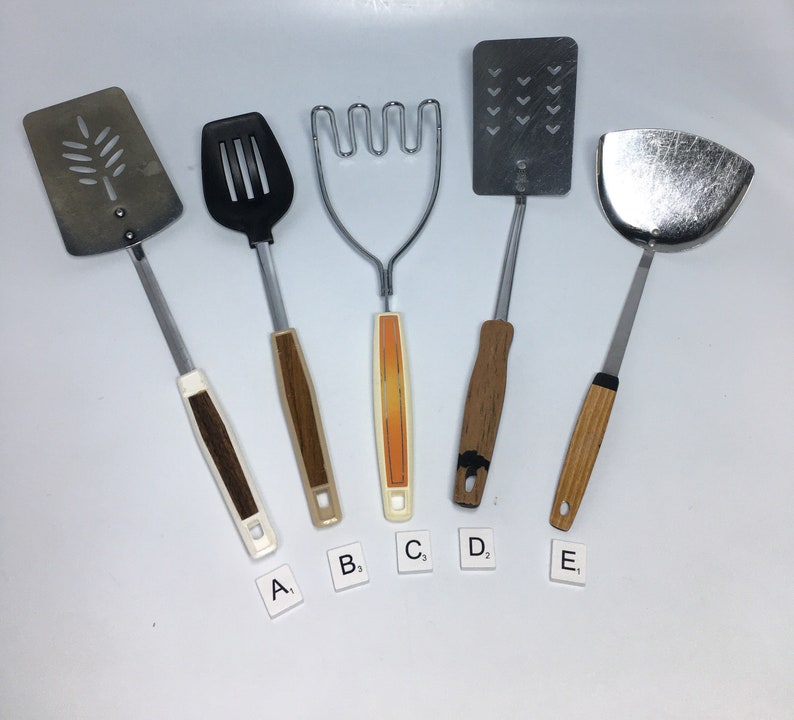 Spatula Ekco USA Vintage Kitchen Utensils Potato Masher Slotted Spoon