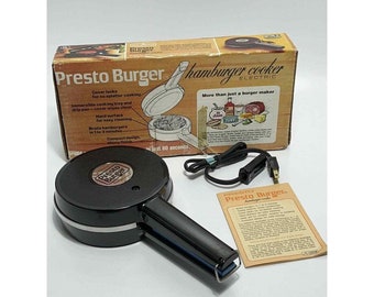 Presto quick burger electric hamburger cooker new - Appliances