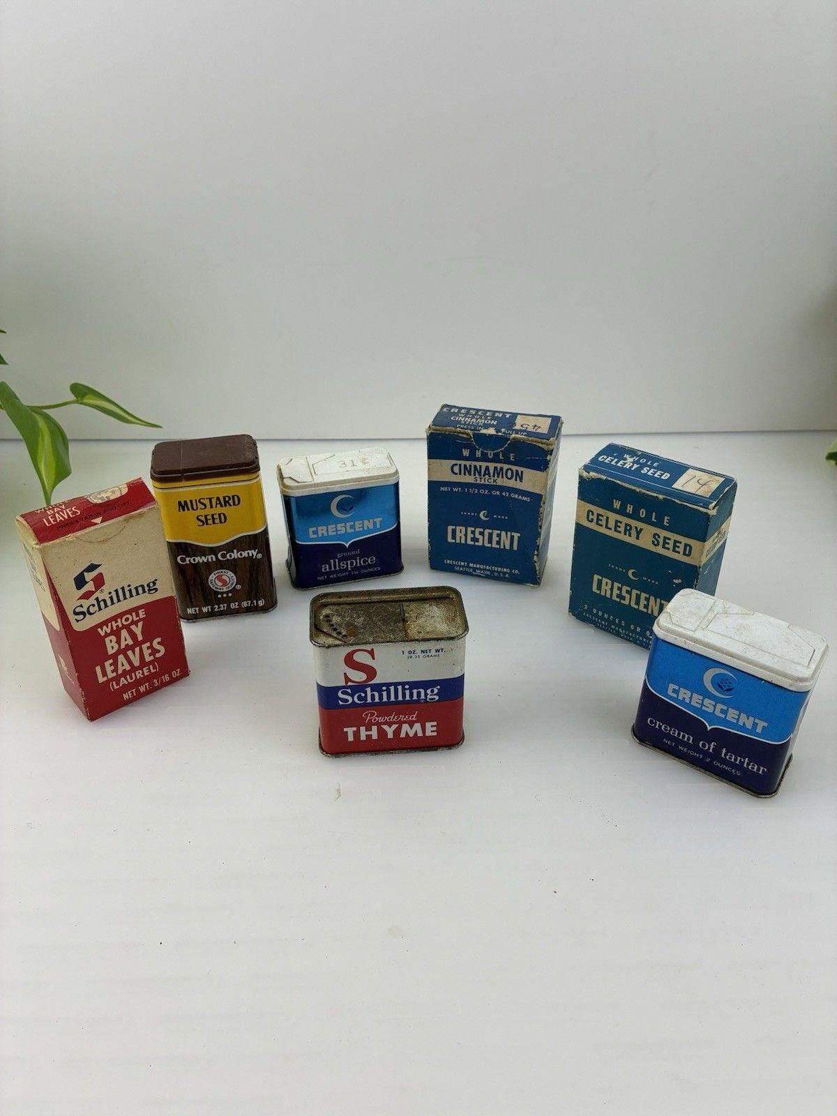 Vintage Schilling Spice Tins - Etsy